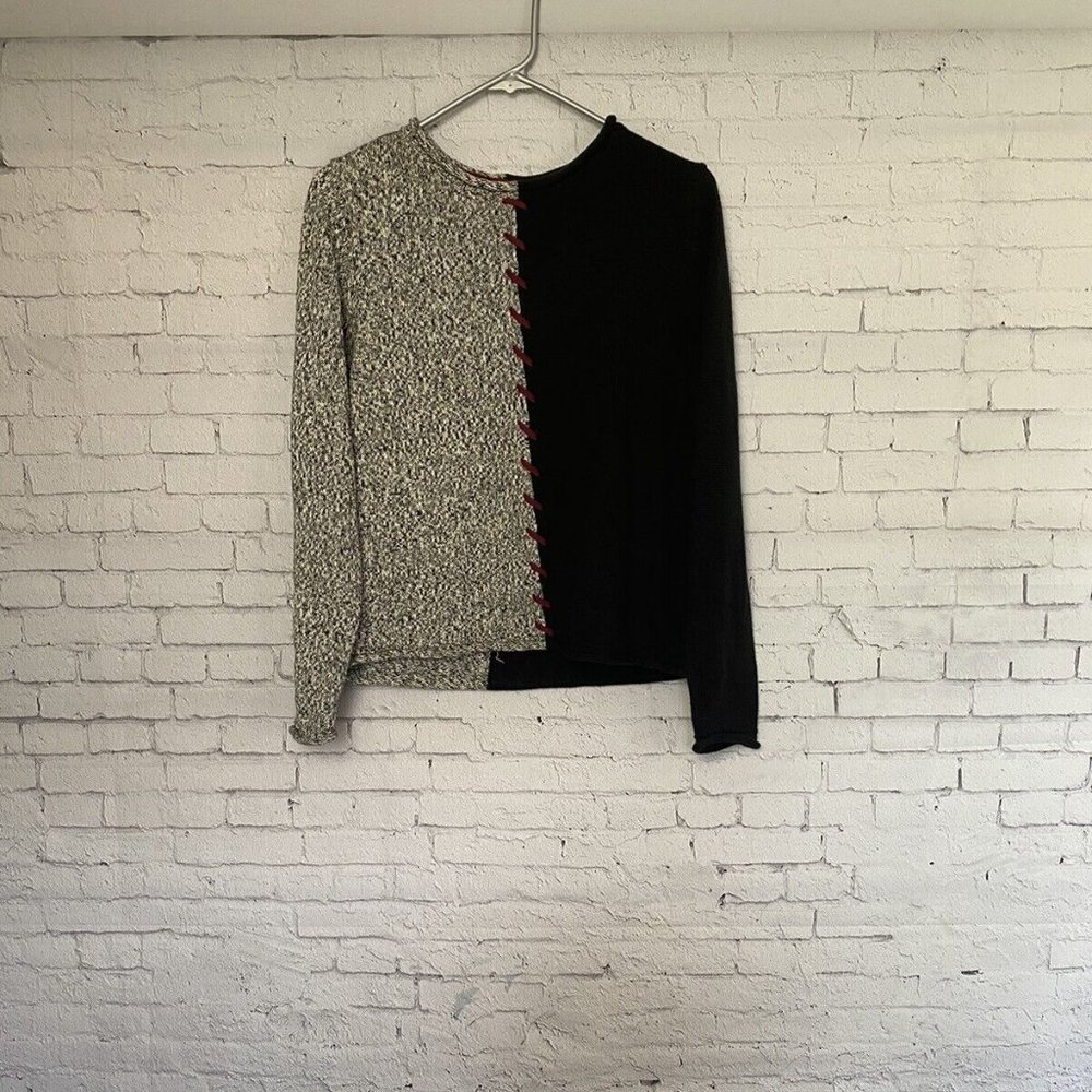 Christopher & Banks Black And Grey Sweater